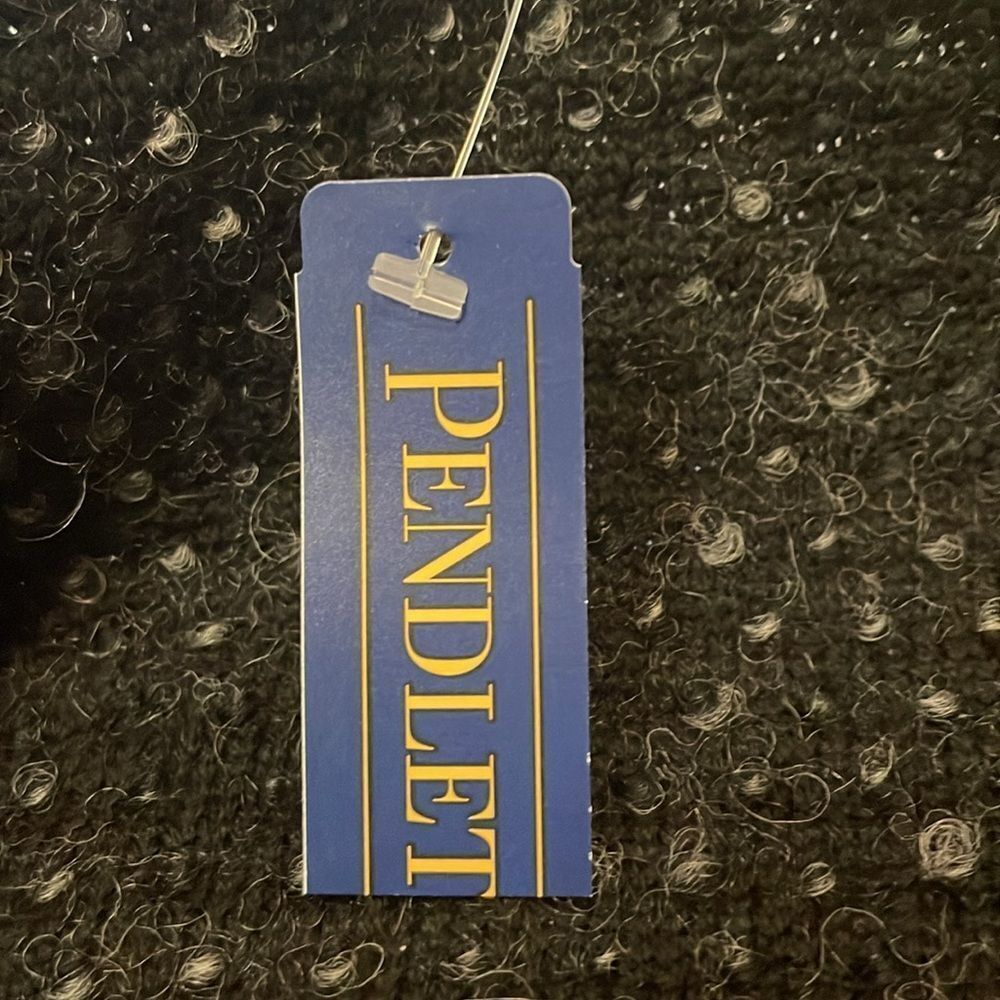 Pendleton- NWT 100% Wool Short Sleeve Open Front Long Line Cardigan Pockets- M - Picture 6 of 8